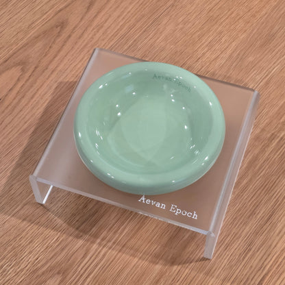Aevan Epoch | Ceramic Pet Bowl + Frosted Acrylic Bowl Stand Bundle
