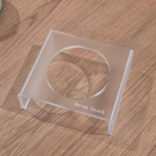 Aevan Epoch | Frosted Acrylic Pet Bowl Stand