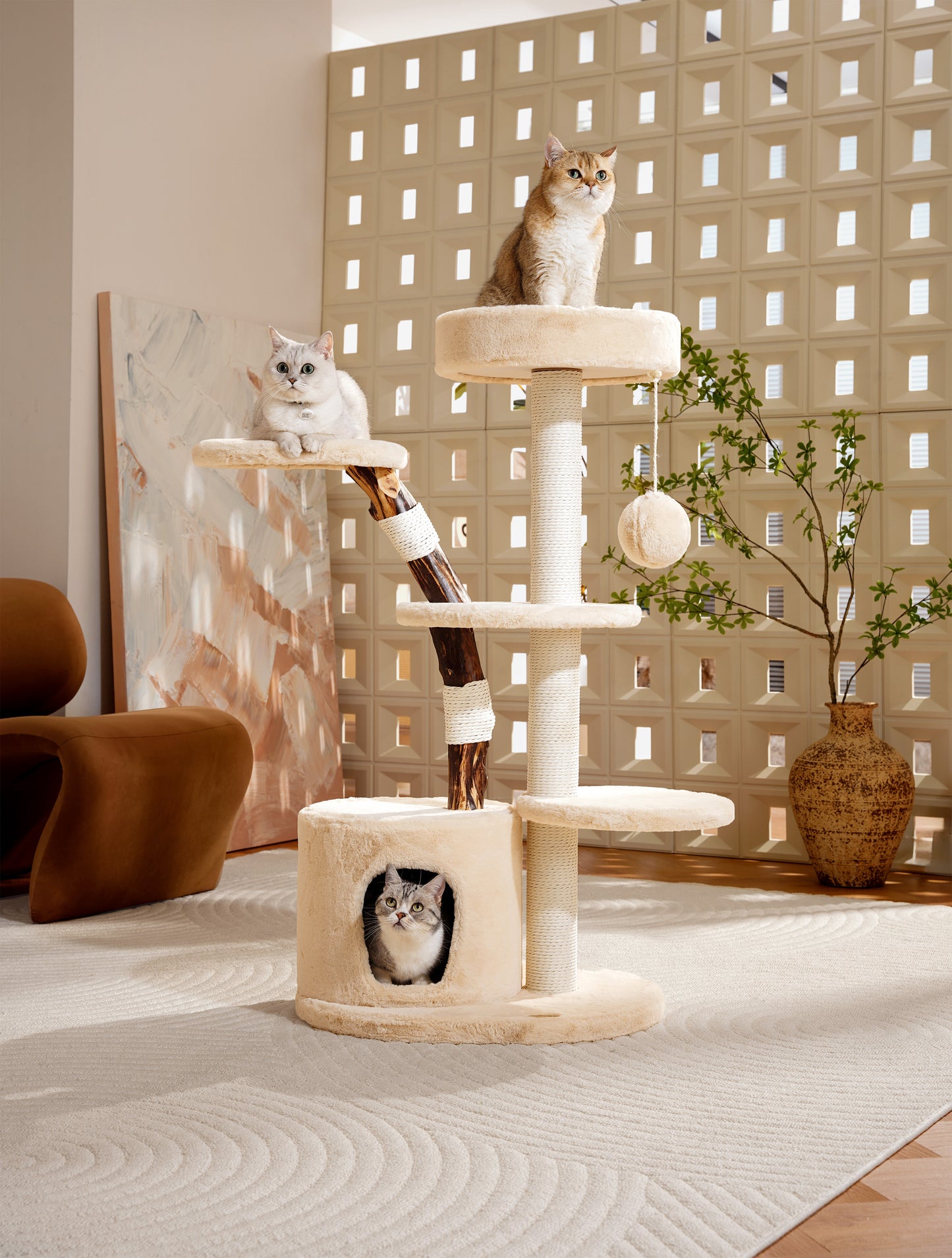 Sopapets | Snow Puff Model B Cat Tree